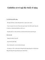 Guideline xử trí ngộ độc thuốc tê nặng pot