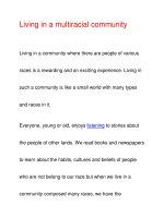 Living in a multiracial community pot