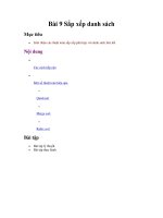 Cấu trúc dữ liệu và giải thuật I - Bài 9 docx