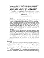 Báo cáo nghiên cứu khoa học: 