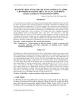 Báo cáo nghiên cứu khoa học: 