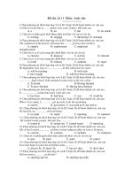 Đề thi số 11 Môn: Anh văn potx