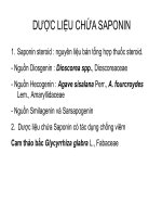 DƯỢC LIỆU CHỨA SAPONIN - 2 pps