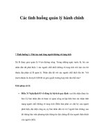 Các tình huống quản lý hành chính - 1 pdf