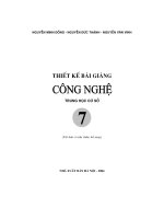 Thiết kế bài giảng công nghệ 7 part 1 doc