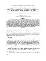 Báo cáo nghiên cứu khoa học: 