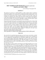 Báo cáo nghiên cứu khoa học: 