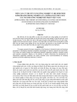 Báo cáo nghiên cứu khoa học: 