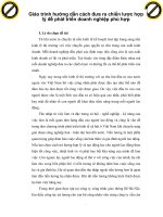 Giáo trình hướng dẫn cách đưa ra chiến lược hợp lý để phát triển doanh nghiệp phù hợp phần 1 pptx