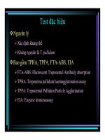 Bài giảng : Xét nghiệm và chẩn đoán bệnh giang mai part 5 ppsx