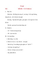 Giáo án lớp 4: Từ ngữ HÔI HÈ – VĂN NGHỆ (tt) potx