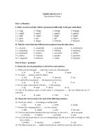 English objective test 1 Time allowed: 90 min ppsx