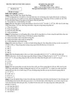 ĐỀ KIỂM TRA HỌC KÌ II NĂM HỌC 2010 – 2011 MÔN : VẬT LÝ - Mã đề thi: 154 pot