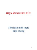 Tiểu luận môn logic biện chứng doc
