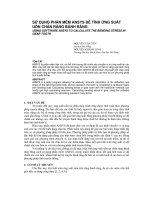 Báo cáo nghiên cứu khoa học: 