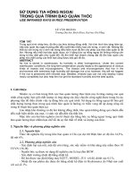 Báo cáo nghiên cứu khoa học: 