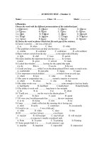 45 MINUTE TEST - (Number 1) potx