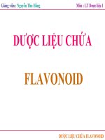 DƯỢC LIỆU CHỨA FLAVONOID potx