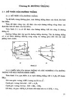 Hình học họa hình - Phần 1 Phương pháp hình chiếu thẳng góc - Chương 2 pdf