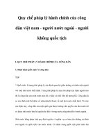 Quy chế pháp lý hành chính của công dân việt nam - người nước ngoài - người không quốc tịch pdf