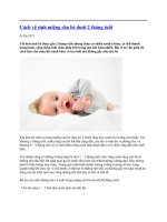 Cách vệ sinh miệng cho bé dưới 2 tháng ppsx