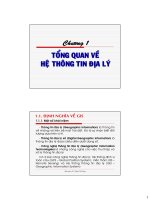 Chương 1. Tổng quan về Hệ thống thông tin địa lý doc