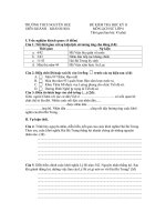 ĐỀ KIỂM TRA HỌC KỲ II MÔN LỊCH SỬ LỚP 6 (KHÁNH HÒA) Đề số 3 pdf