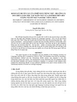 Báo cáo nghiên cứu khoa học: 