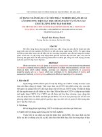 Báo cáo nghiên cứu khoa học: 