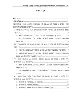 Tăng cường công tác quản lý nhà nước về thương mại dịch vụ