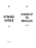 Đi Tìm Điều Huyền Bí (IN SEARCH OF THE MIRACULOUS) Tập 2 - I OSHO Phần 1 potx