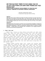 Báo cáo nghiên cứu khoa học: 