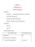 Giáo án lớp 4: CHÍNH TẢ PHÂN BIỆT: d/gi pps