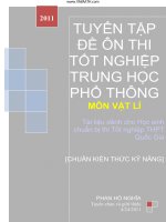 bộ đề cấp tốc ôn luyện môn vật lí 2011 mới và hãy tất cả đầu có đáp án phần 1 ppt