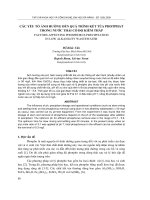 Báo cáo nghiên cứu khoa học: 