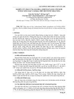 Báo cáo nghiên cứu khoa học: 