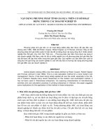 Báo cáo nghiên cứu khoa học: 