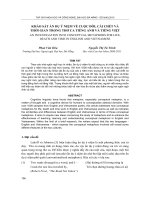 Báo cáo nghiên cứu khoa học: 