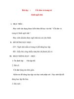 Giáo án lớp 1 môn Thủ Công: Bài dạy :Cắt dán và trang trí hình ngôi nhà (tiết 1) pdf