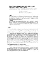 Báo cáo nghiên cứu khoa học: 