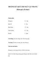 HOÀNG KỲ QUẾ CHI NGŨ VẬT THANG (Kim quỹ yếu lược) ppt