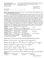 KỲ THI THỬ TỐT NGHIỆP TRUNG HỌC PHỔ THÔNG NĂM 2011 Môn thi: TIẾNG ANH - Mã đề thi 139 ppsx