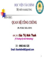 Quan hệ công chúng slide