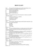 TRẮC NGHIỆM SINH HỌC:HOÁN VỊ GEN pot