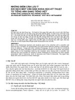 Báo cáo nghiên cứu khoa học: 