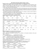 ĐỀ THI MẪU ÔN THI TN-THPT NĂM 2011 – ĐỀ 18 ppt