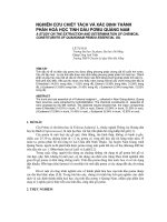 Báo cáo nghiên cứu khoa học: 