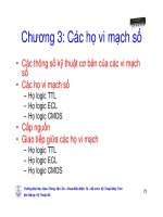 Bài giảng kỹ thuật số - Chương 3 docx