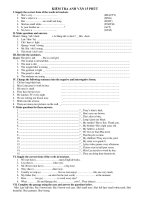 KIỂM TRA ANH VĂN 15 PHÚT potx