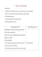 Giáo án lớp 1 môn Tự Nhiên Xã Hội: Tuần 21 : Ôn tập xã hội pdf